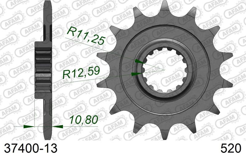Roata dintata AFAM 37400-13