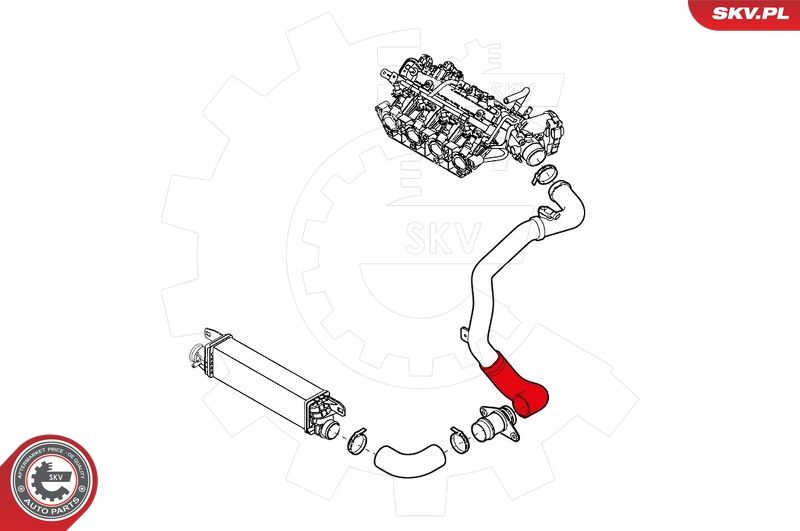 ESEN SKV 24SKV891 Charge Air Hose