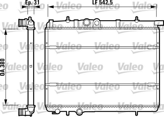Radiator, racire motor VALEO 732308