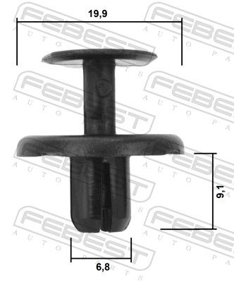 FEBEST 88570-096 Clip, trim/protection strip