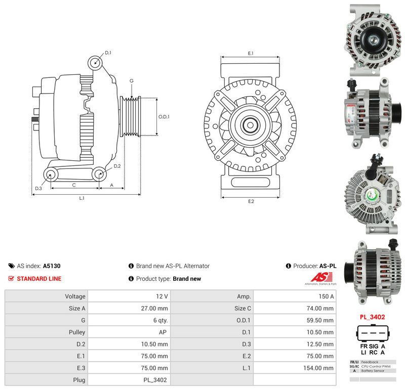 AS-PL A5130 Generatorius