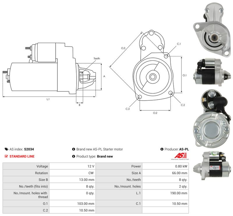 AS-PL S2034 Starter
