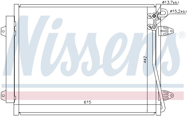 Конденсатор кондиционера VOLKSWAGEN PASSAT (выр-во Nissens)