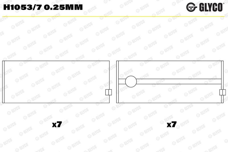 Cuzinet arbore cotit GLYCO H1053/7 0.25mm