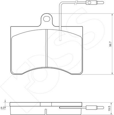 1-GNC R-094 - Brake Pad Set, disc brake