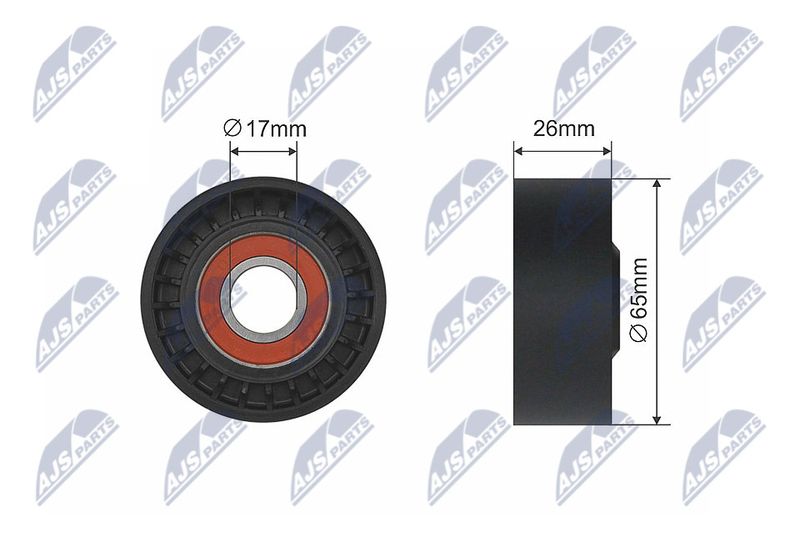 NTY РОЛИК РУЧЕЙКОВОГО РЕМНЯ Mercedes E-Class 2006-2016; Mercedes Sprinter 2006-2016 rnkme034