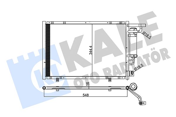 KALE FORD радиатор кондиционера B-Max, Fiesta VI, Transit Courier 14-