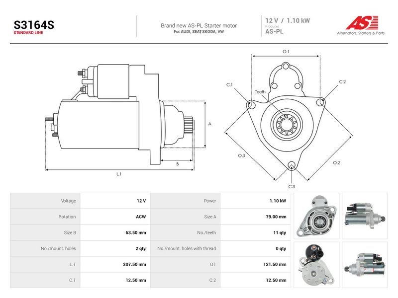 This part match OEM code: L0AM911023K