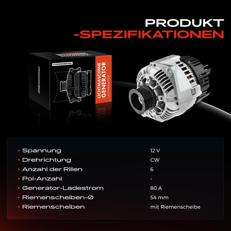 Frankberg 5481FB0001935 Alternator