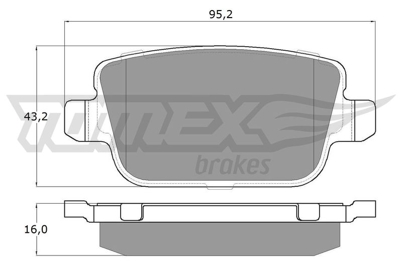 TOMEX Brakes fékbetétkészlet, tárcsafék TX 14-48