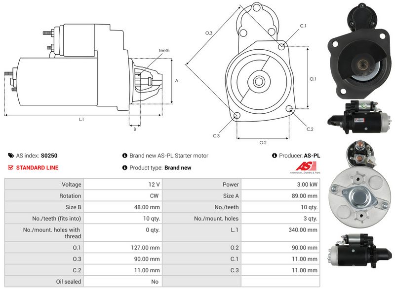 AS-PL S0250 Starter