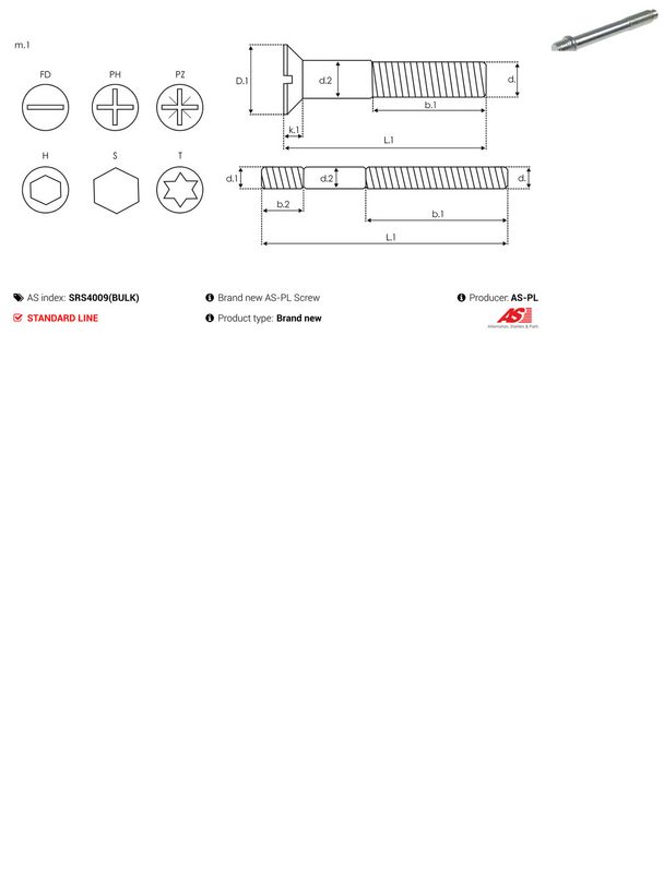 AS-PL SRS4009(BULK) Repair Kit, starter