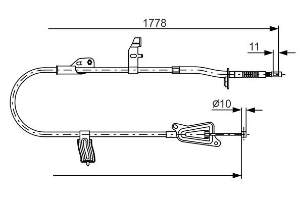 Bosch Cable Pull, parking brake 1 987 482 305 (1987482305)