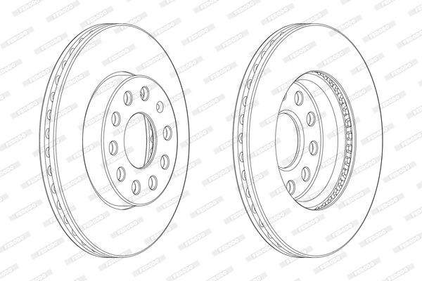 FERODO DDF2400C-1 Brake Disc