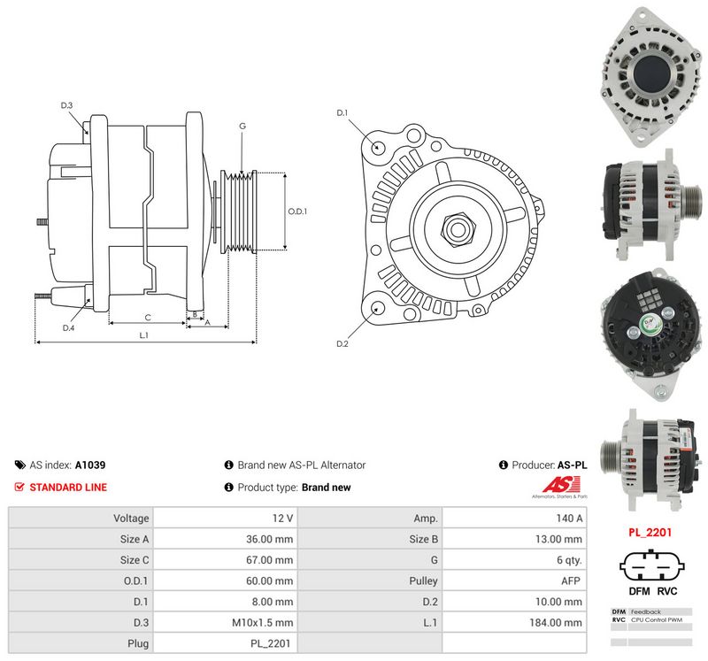 Generaator, AS-PL A1039