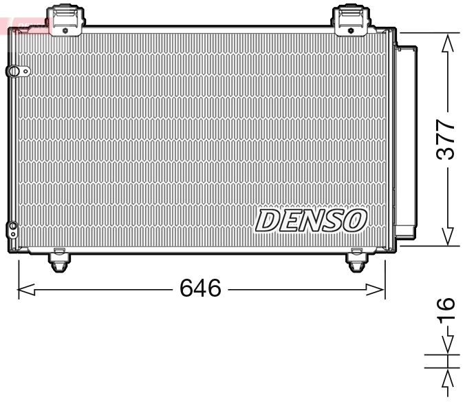 Конденсатор, система кондиціонування повітря, Denso DCN50043