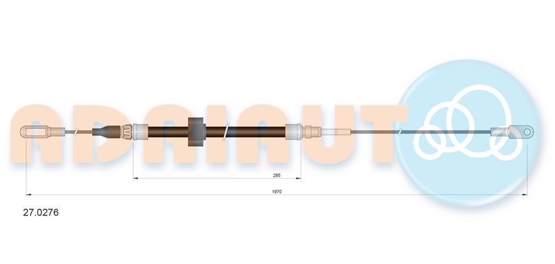 Тросовий привод, стоянкове гальмо, Adriauto 27.0276