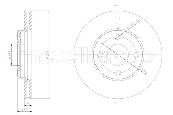 Disque+de+frein METELLI 23-1845C