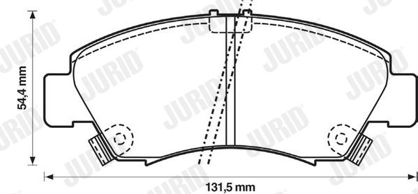 JURID 572324J Brake Pad Set, disc brake