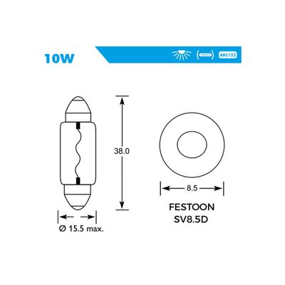 Simply S272 Bulb Daytime Running Lamp 12V 10W