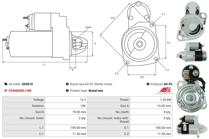 AS-PL S5261S Starter
