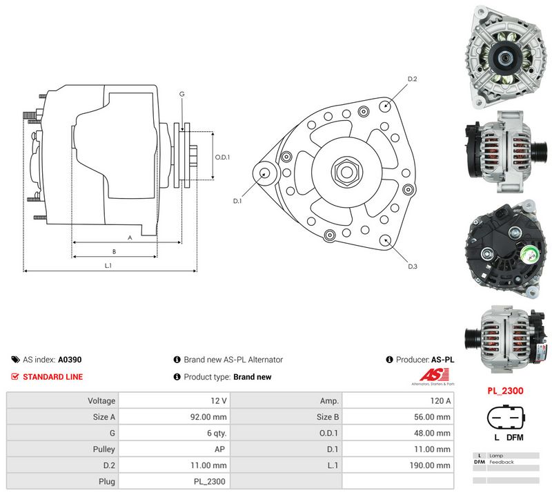 Generaator, AS-PL A0390