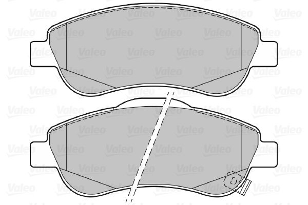 Комплект гальмівних накладок, дискове гальмо, Valeo 301901