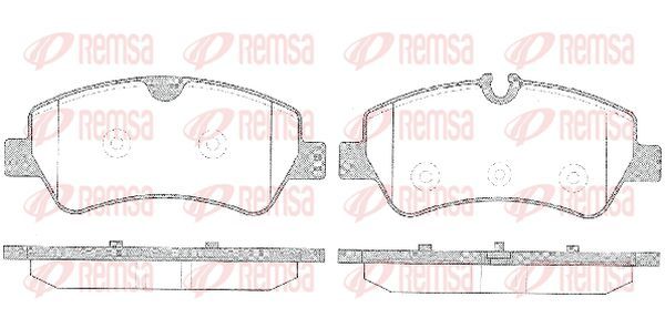 Sada brzdových destiček, kotoučová brzda 1521 00