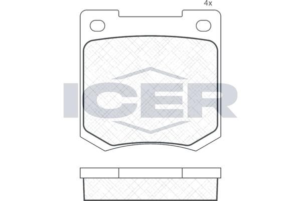 ANDEL 180044 - Brake Pad Set, disc brake