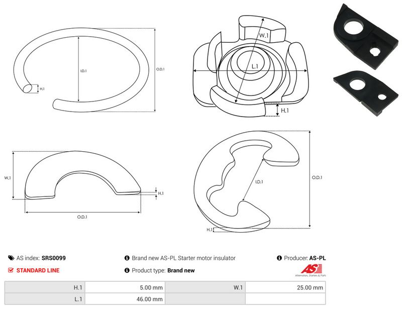 AS-PL SRS0099 Repair Kit, starter