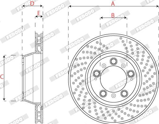 Disc frana DDF2131LC-1 FERODO
