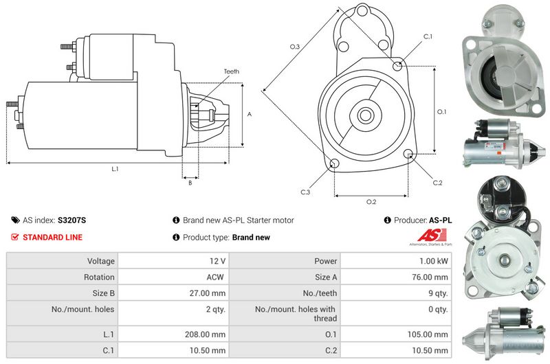AS-PL S3207S Starter