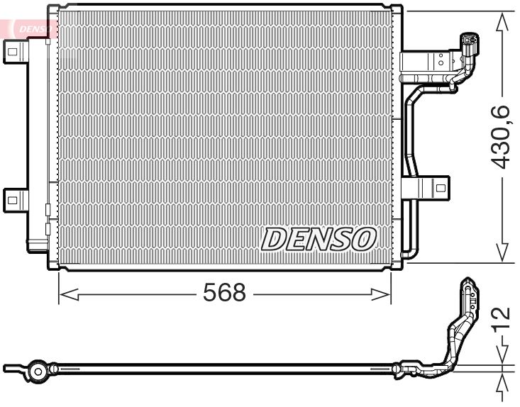 DENSO kondenzátor, klíma DCN44019