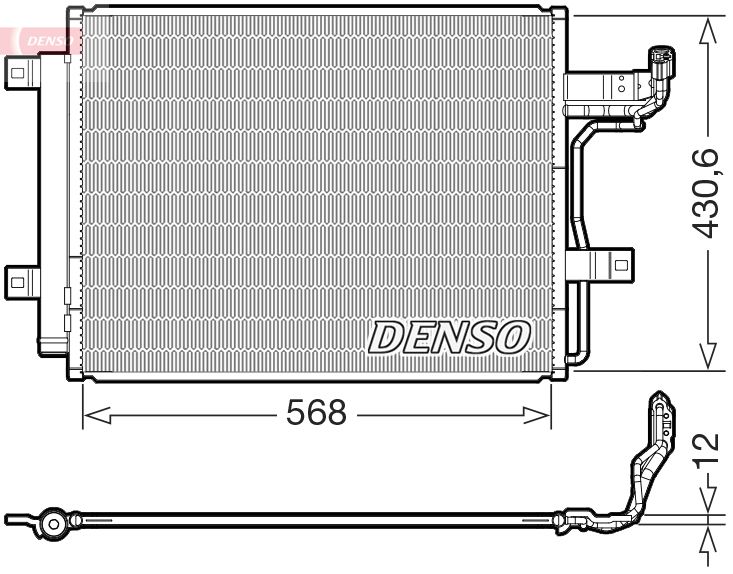 Конденсатор, система кондиціонування повітря, Denso DCN44019