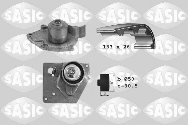 SASIC Vízpumpa + fogasszíj készlet 3904004