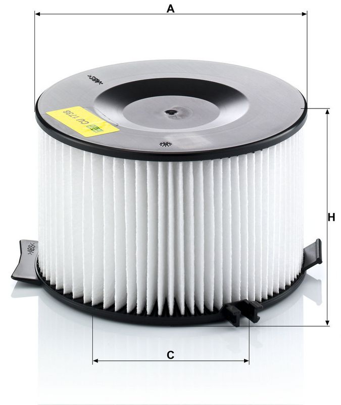 Filter, salongiõhk, MANN-FILTER CU 1738