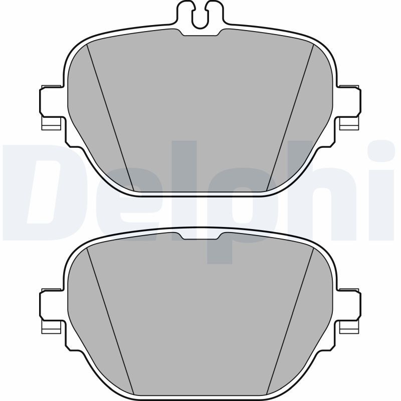 Комплект гальмівних накладок, дискове гальмо, Delphi LP3297