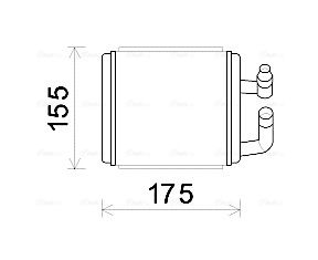 AVA QUALITY COOLING Hőcserélő, belső tér fűtés HY6243