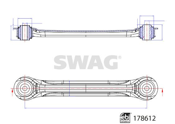 SWAG 33 10 4641 Control/Trailing Arm, wheel suspension