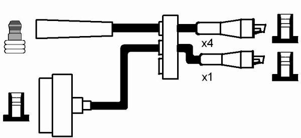 NGK 0530 Ignition Cable Kit