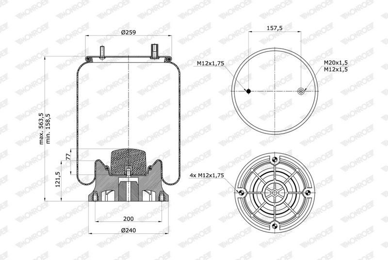 Mech, pneumatické odpružení ASP3013