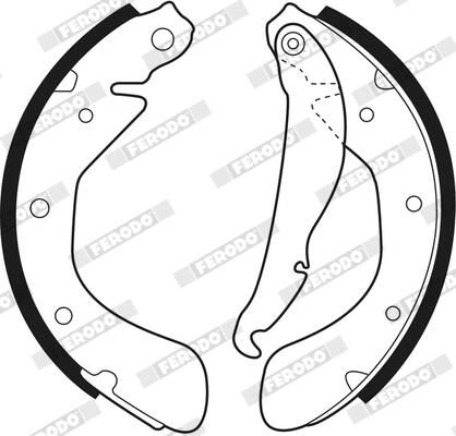 FERODO FSB334 Brake Shoe Set