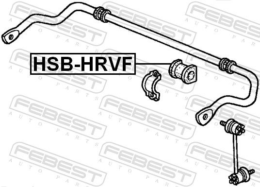 FEBEST HSB-HRVF Mounting, stabiliser bar