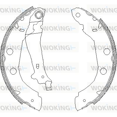 Комплект гальмівних колодок, Woking Z441500