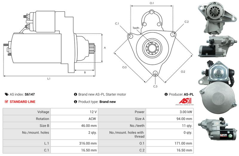 AS-PL S6147 Starter