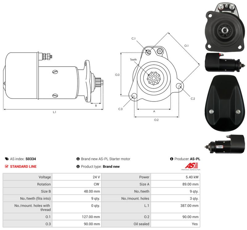 AS-PL S0334 Starter