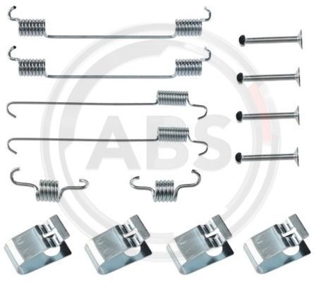 Комплект приладдя, гальмівна колодка, A.B.S. 0007Q