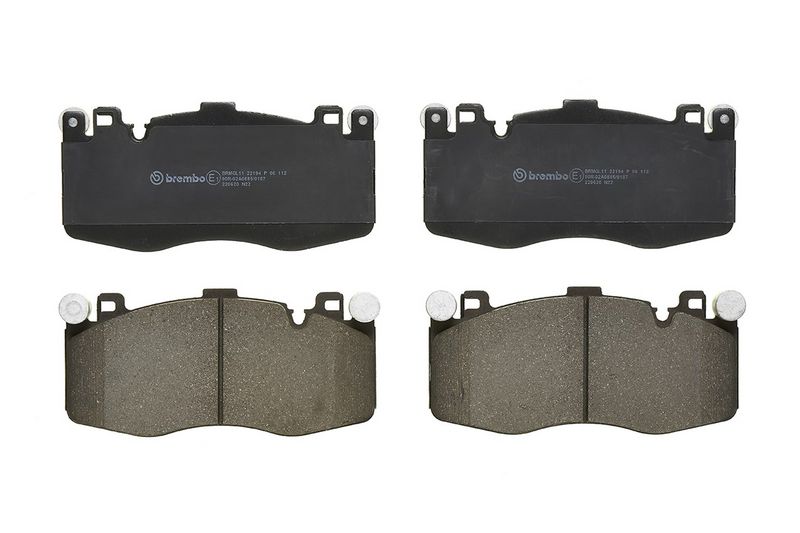 Piduriklotsi komplekt, ketaspidur, BREMBO P 06 112