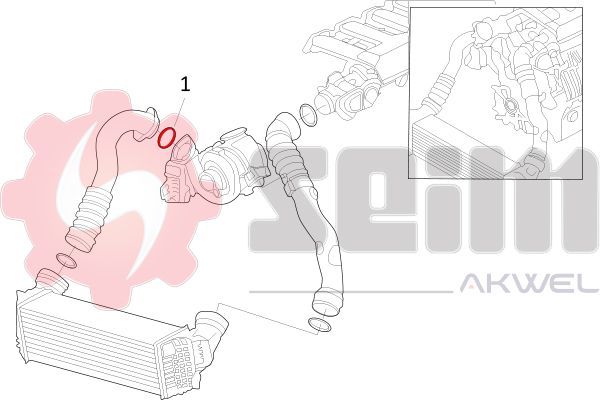 SEIM 981713 Charge Air Hose