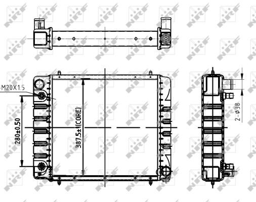 NRF 50477 Radiator, engine cooling